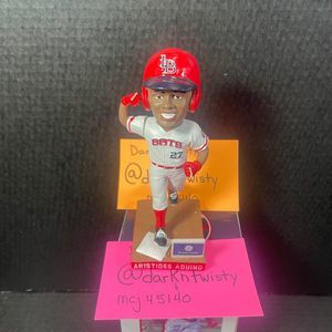 NIB Louisville Bats Aristides Aquino Bobblehead Bobble arm approx 6.5”H